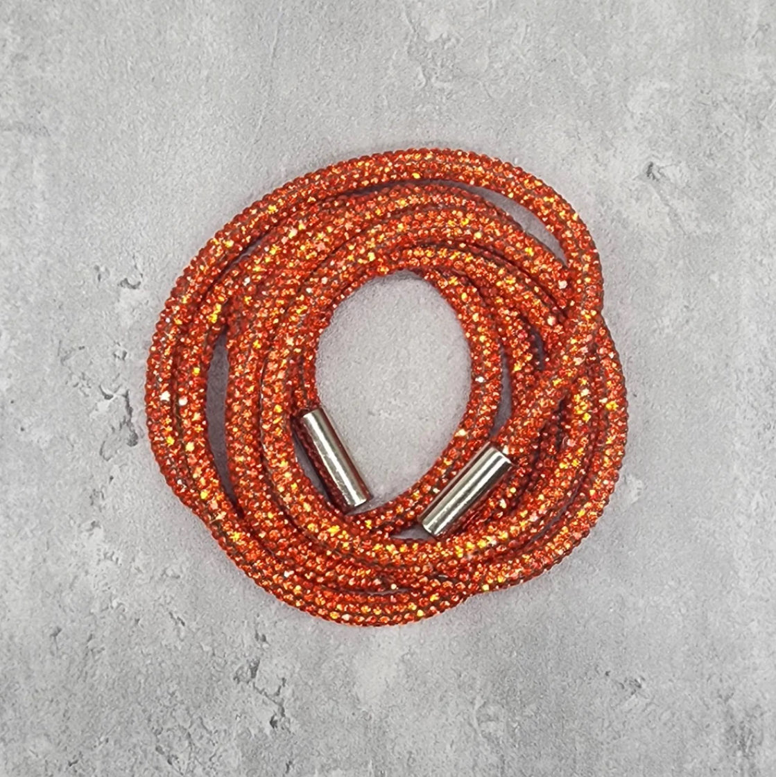 Orange bling hoodie string