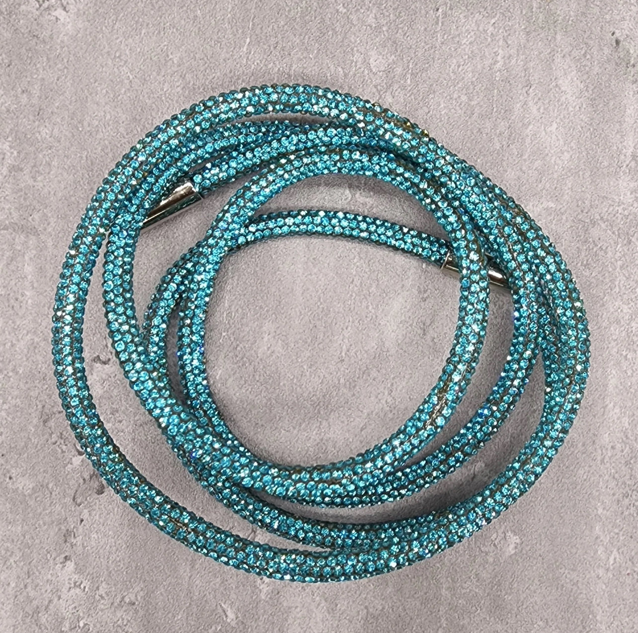 Teal bling hoodie string