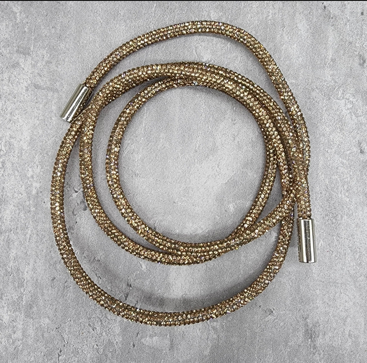 Gold bling hoodie string