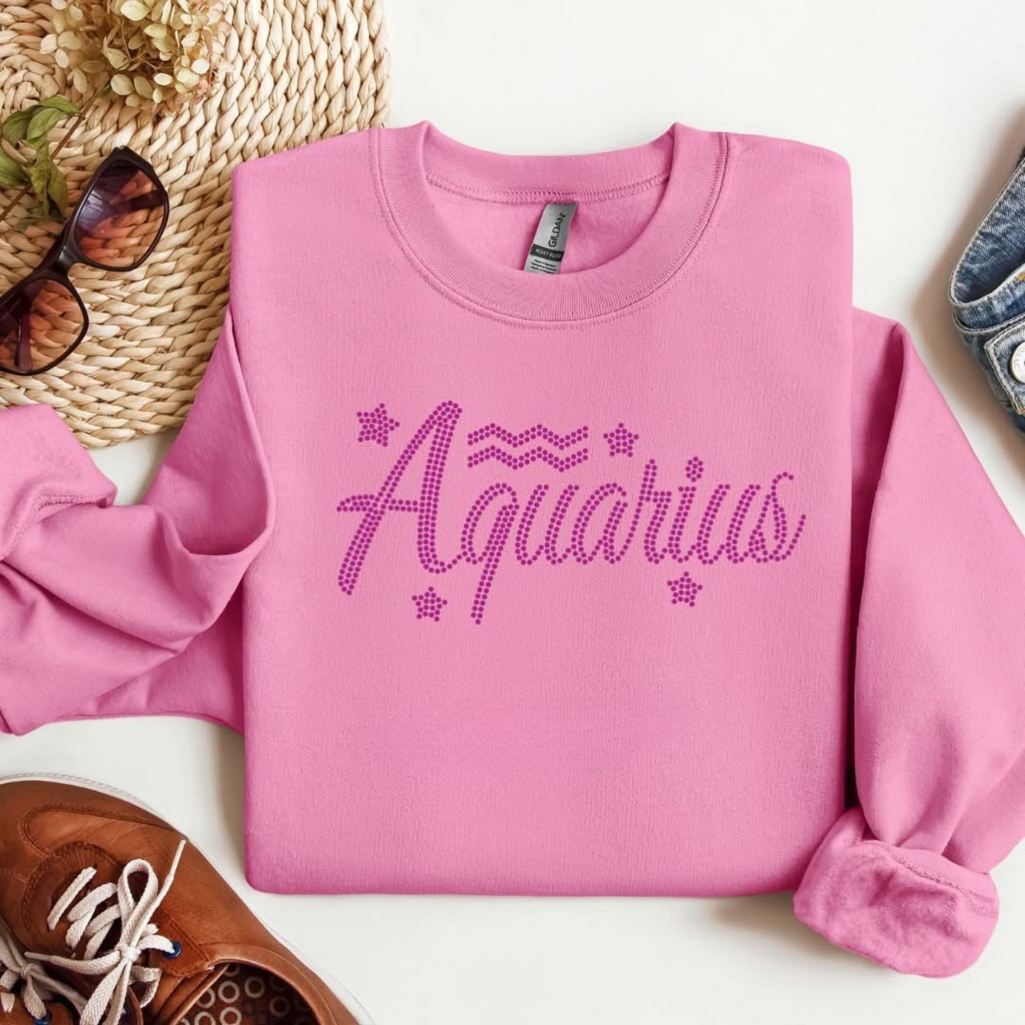 Aquarius rhinestone
