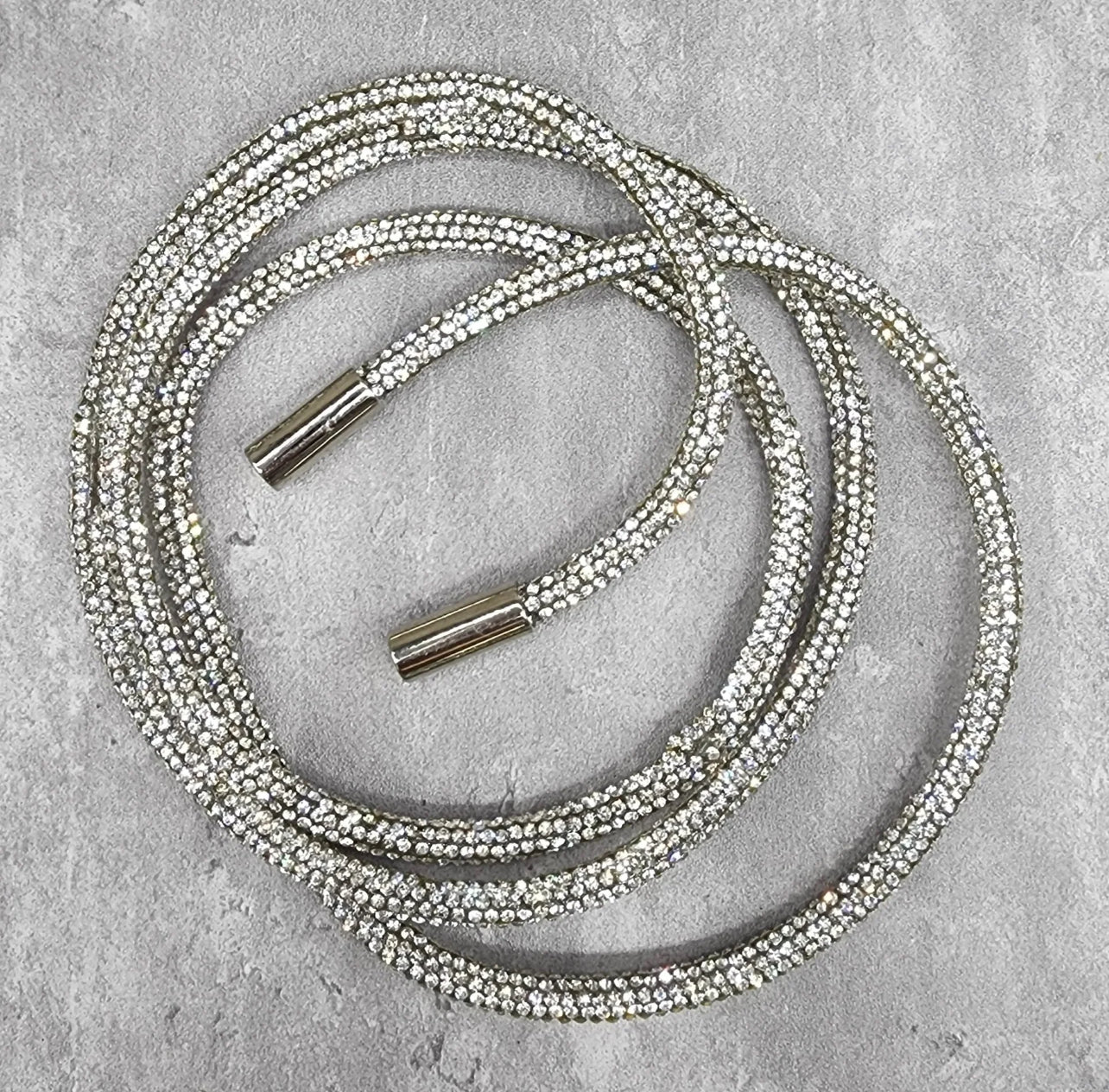 Silver bling hoodie string