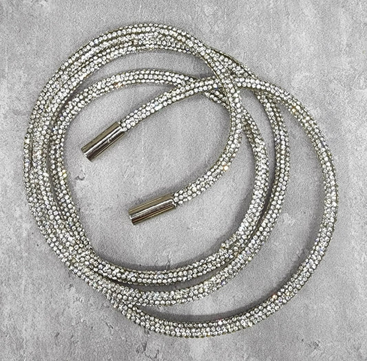 Silver bling hoodie string