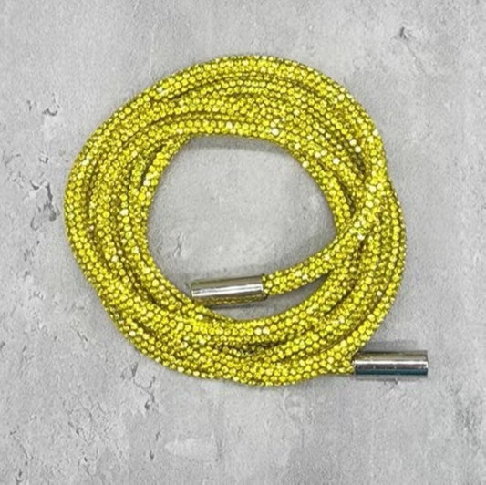 Yellow bling string hoodie