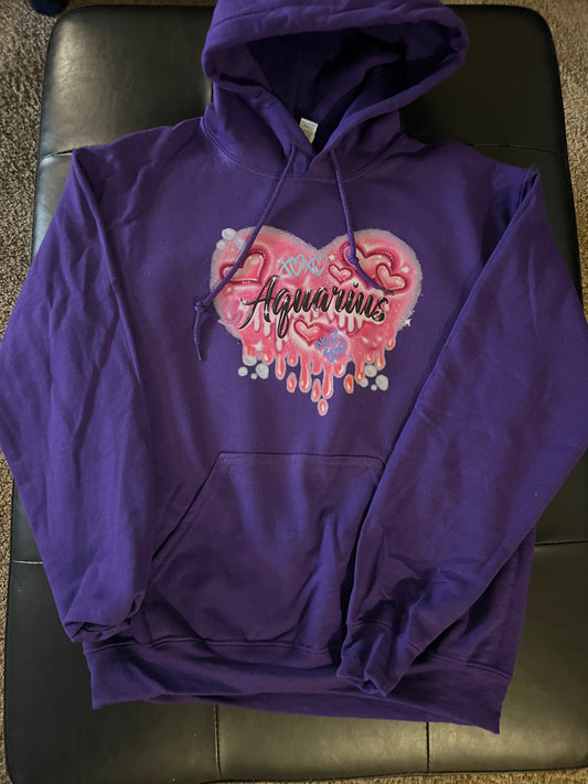 Airbrush Aquarius hoodie