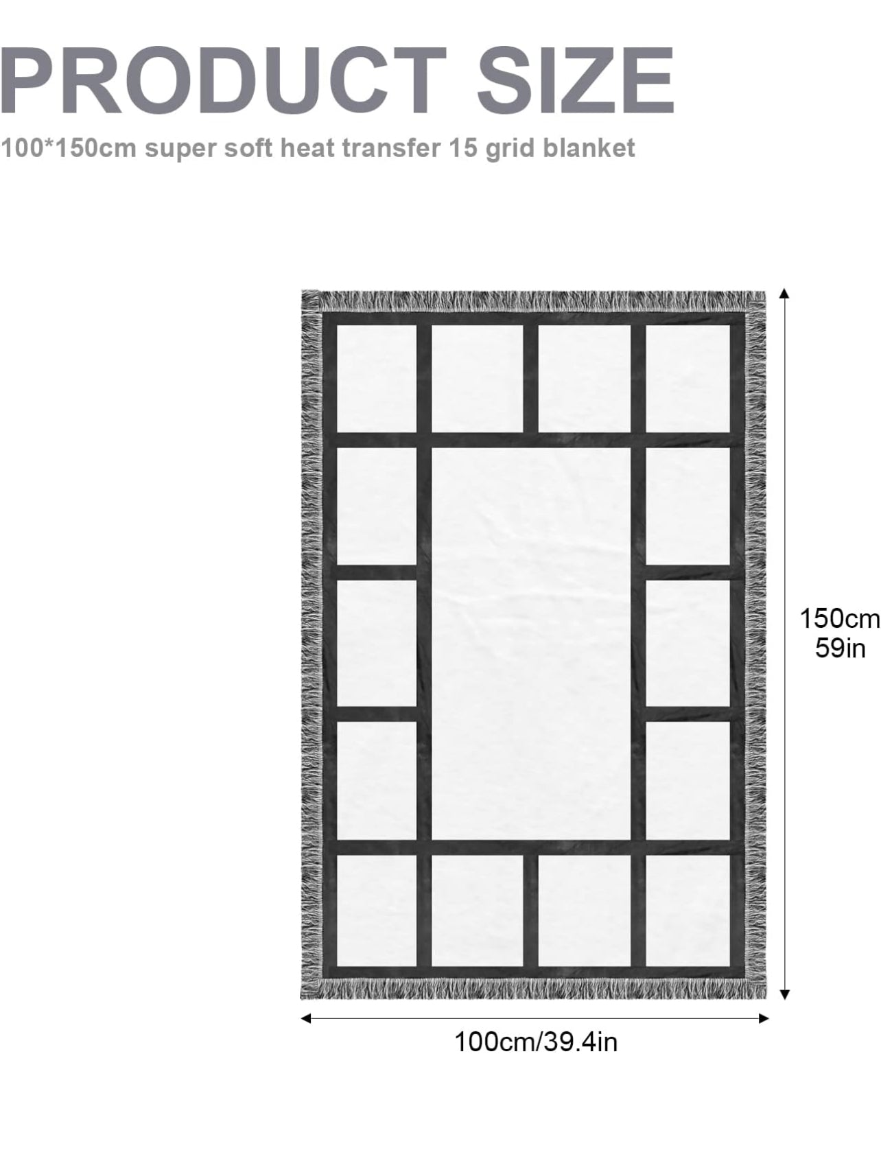 15 panel memory/ memorial blanket