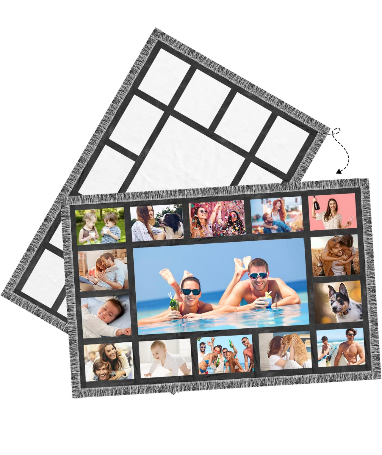 15 panel memory/ memorial blanket