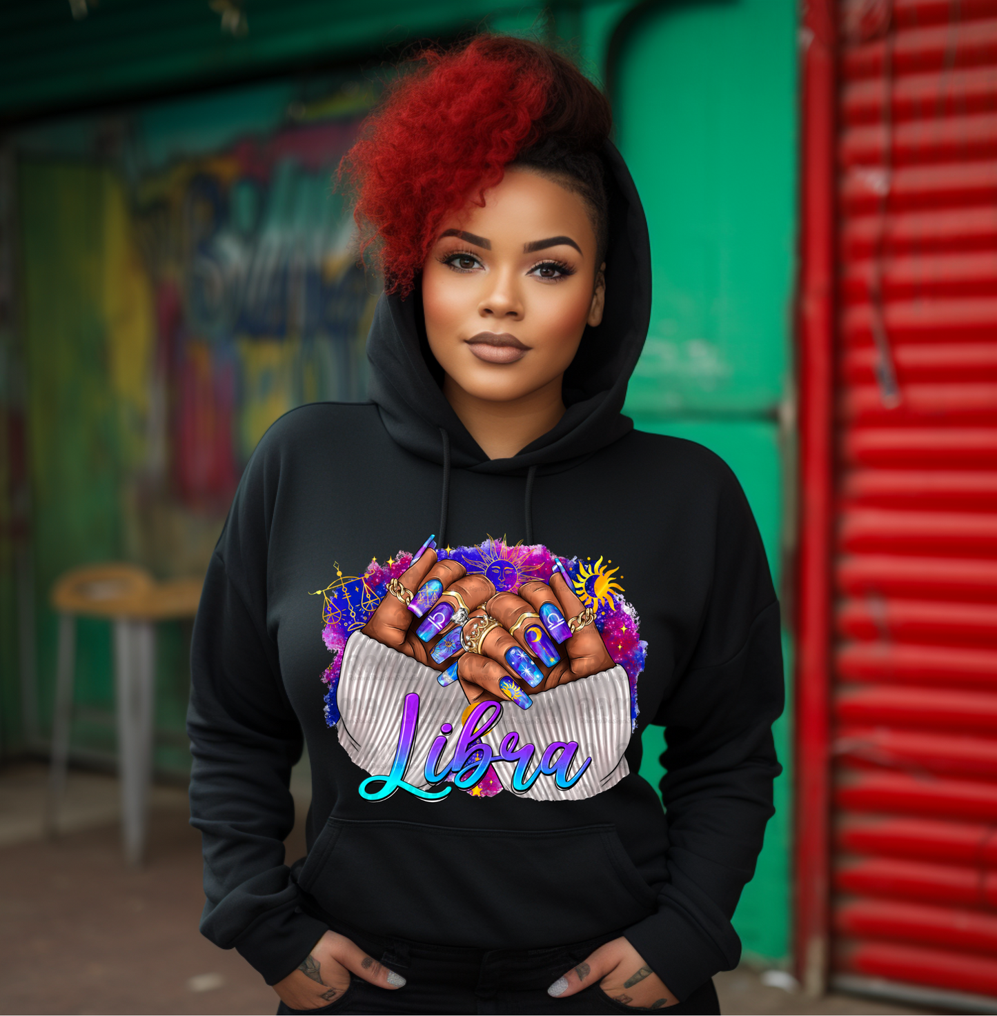 Libra nail hoodie