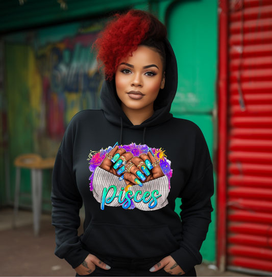 Pisces nail hoodie