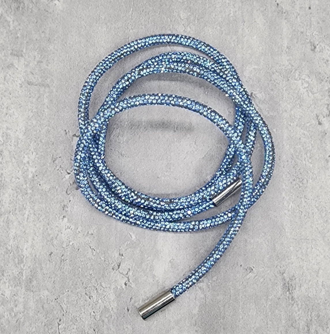 Light blue bling hoodie string