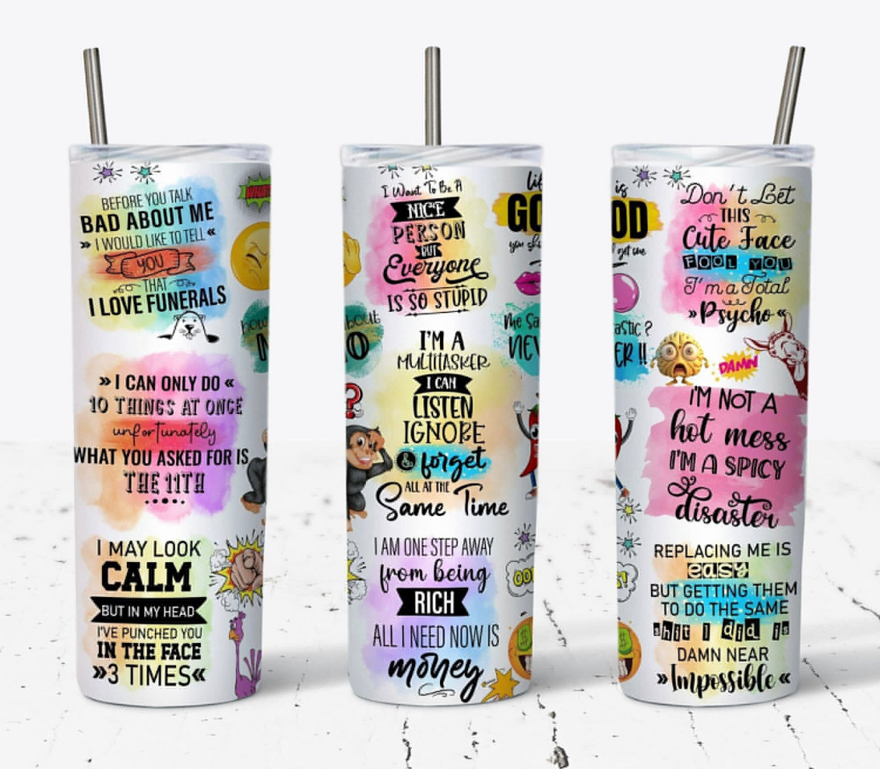 Sarcasm tumbler 20 oz