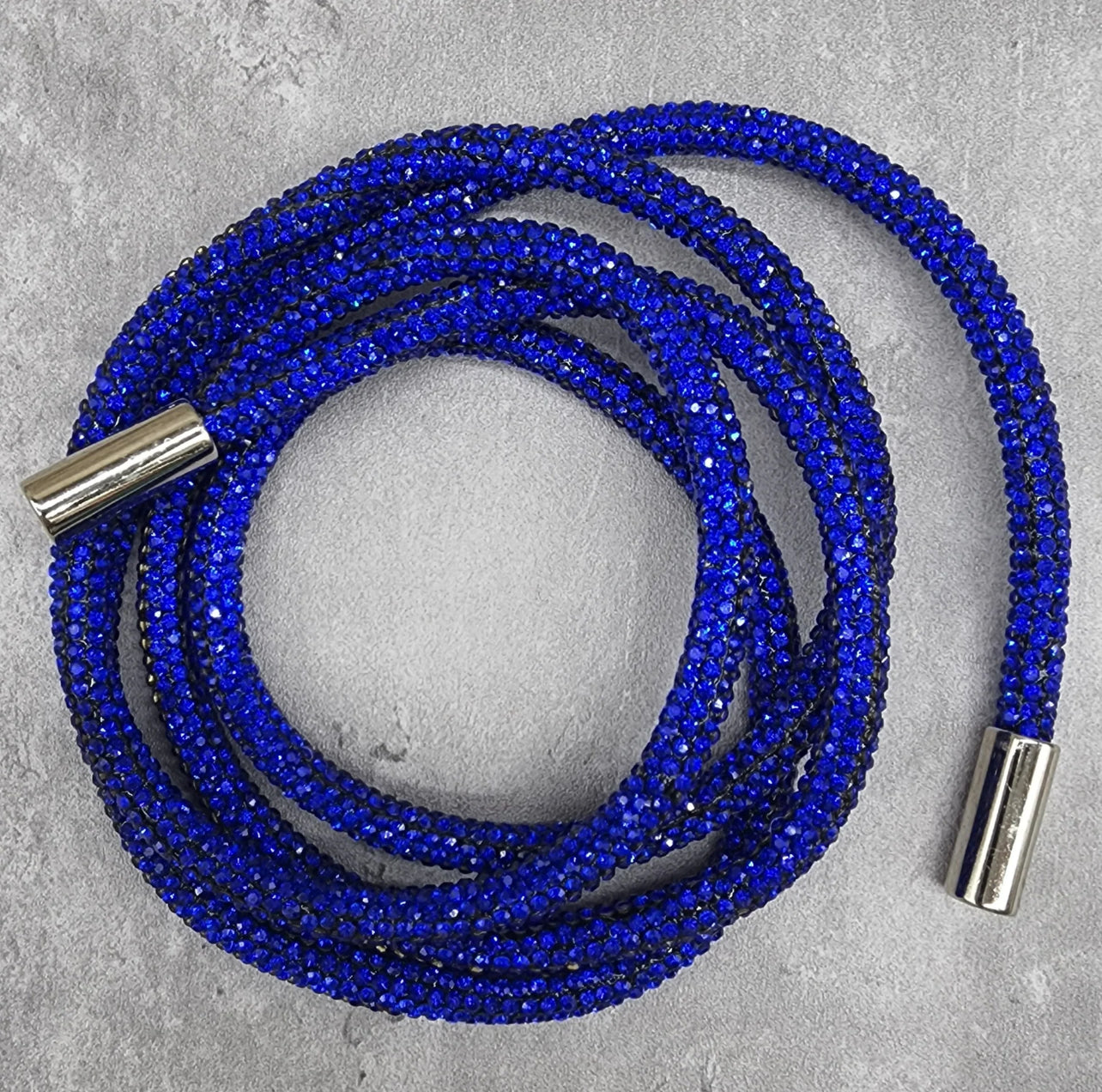 Royal blue bling hoodie string