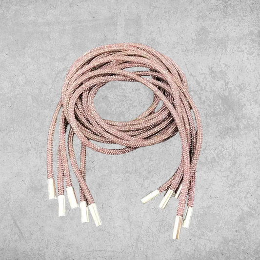 Light pink bling hoodie string