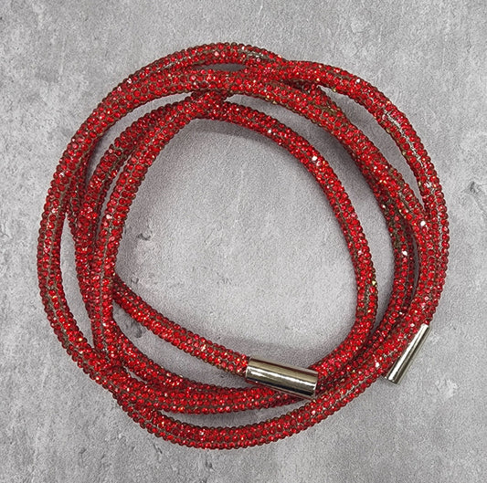 Red bling Hoodie string
