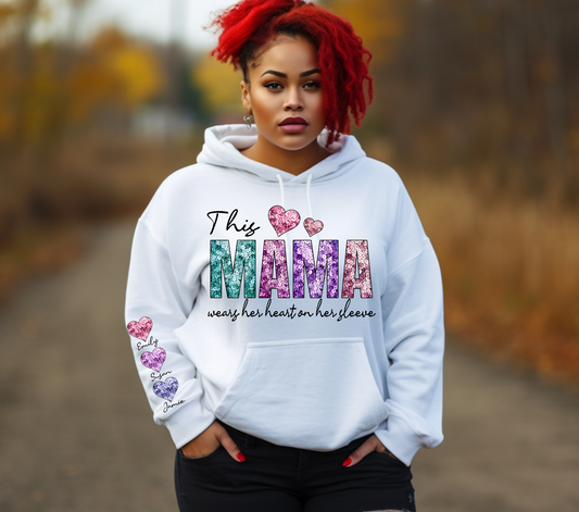 This mama wears her heart