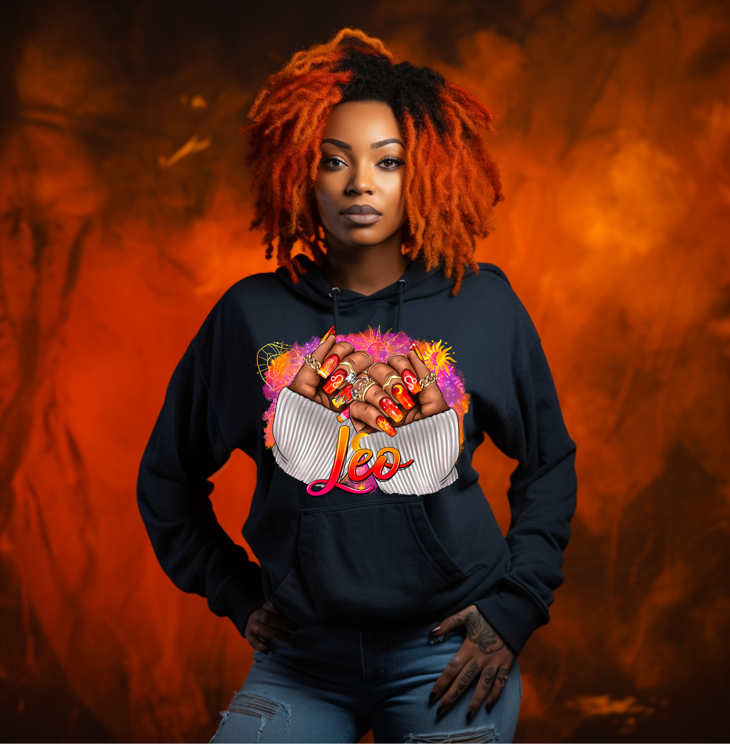 Leo nail hoodie