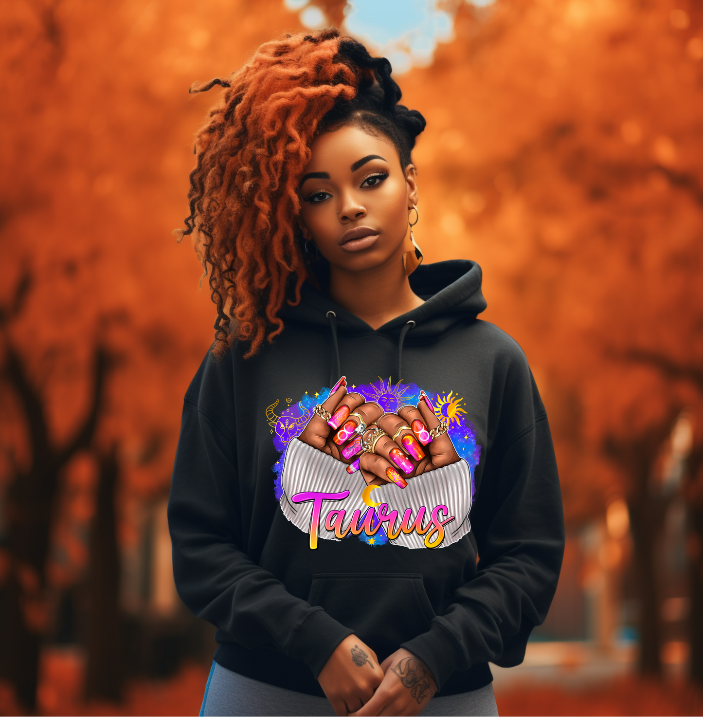 Taurus nail hoodie