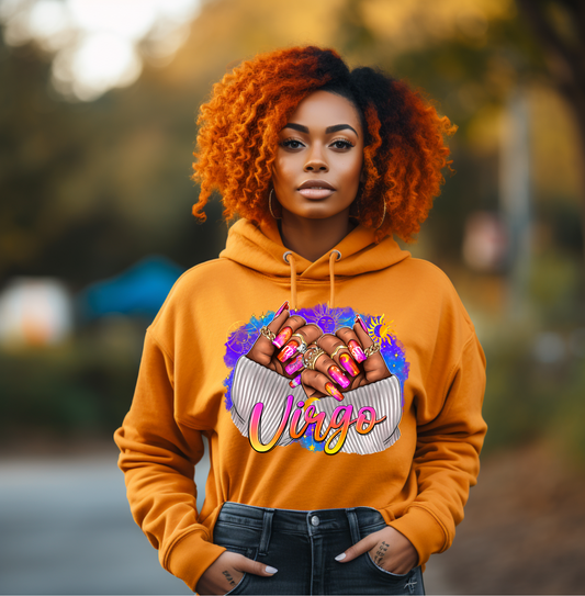 Virgo nail hoodie