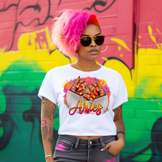 Aries nails crop shirt