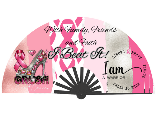 Breast cancer survivor clack fan