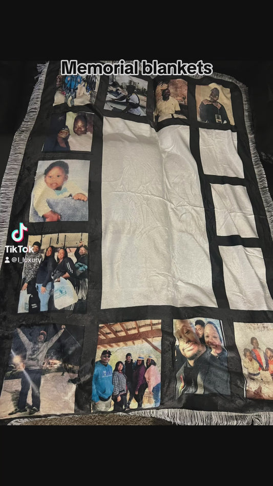 15 panel memory/ memorial blanket